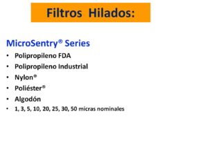 Shelco filtros hilados